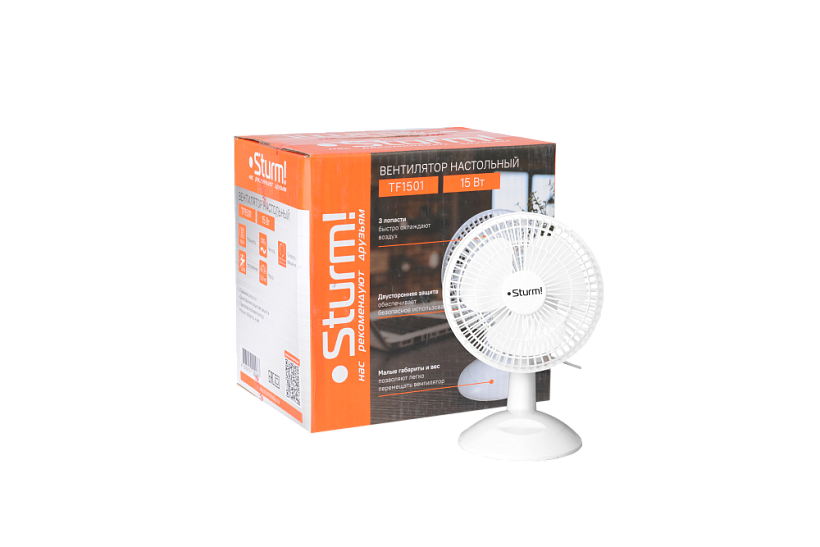 Вентилятор настольный Sturm! TF1501 купить по цене 890 ₽ в интернет магазине ТЕХСАД