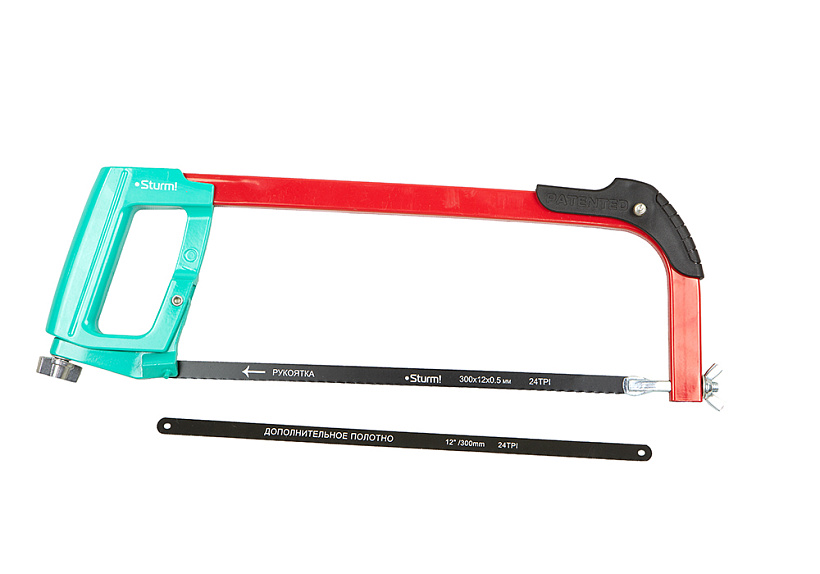 Ножовка по металлу Sturm! 1061-07-300 со встроенным дополнительным полотном купить по цене 750 ₽ в интернет магазине ТЕХСАД
