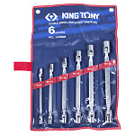 Набор торцевых ключей с шарниром, 8-19 мм, 6 предметов KING TONY 1A06MR купить по цене 6 240 ₽ в интернет магазине ТЕХСАД