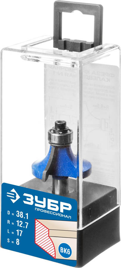 ЗУБР 38.1 x 17 мм, радиус 12.7 мм, фреза кромочная калевочная №1 28701-38.1 Профессионал ЗУБР 38.1 x 17 мм, радиус 12.7 мм, фреза кромочная калевочная №1 28701-38.1 Профессионал купить по цене 1 000 ₽ в интернет магазине ТЕХСАД