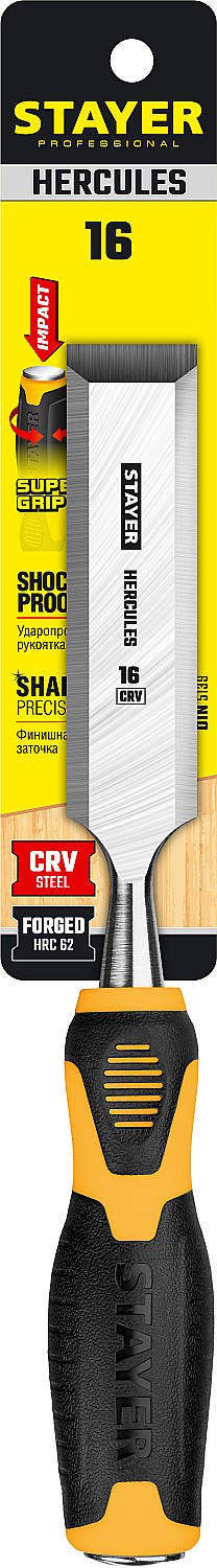 STAYER 16 мм, с двухкомпонентной ручкой, стамеска 18205-16_z01 Professional купить по цене 520 ₽ в интернет магазине ТЕХСАД