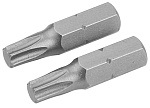 Набор вставок (бит) торцевых 1/4'', Torx, T27, 25 мм, 2 предмета TOLSEN TT20225 купить по цене 70 ₽ в интернет магазине ТЕХСАД