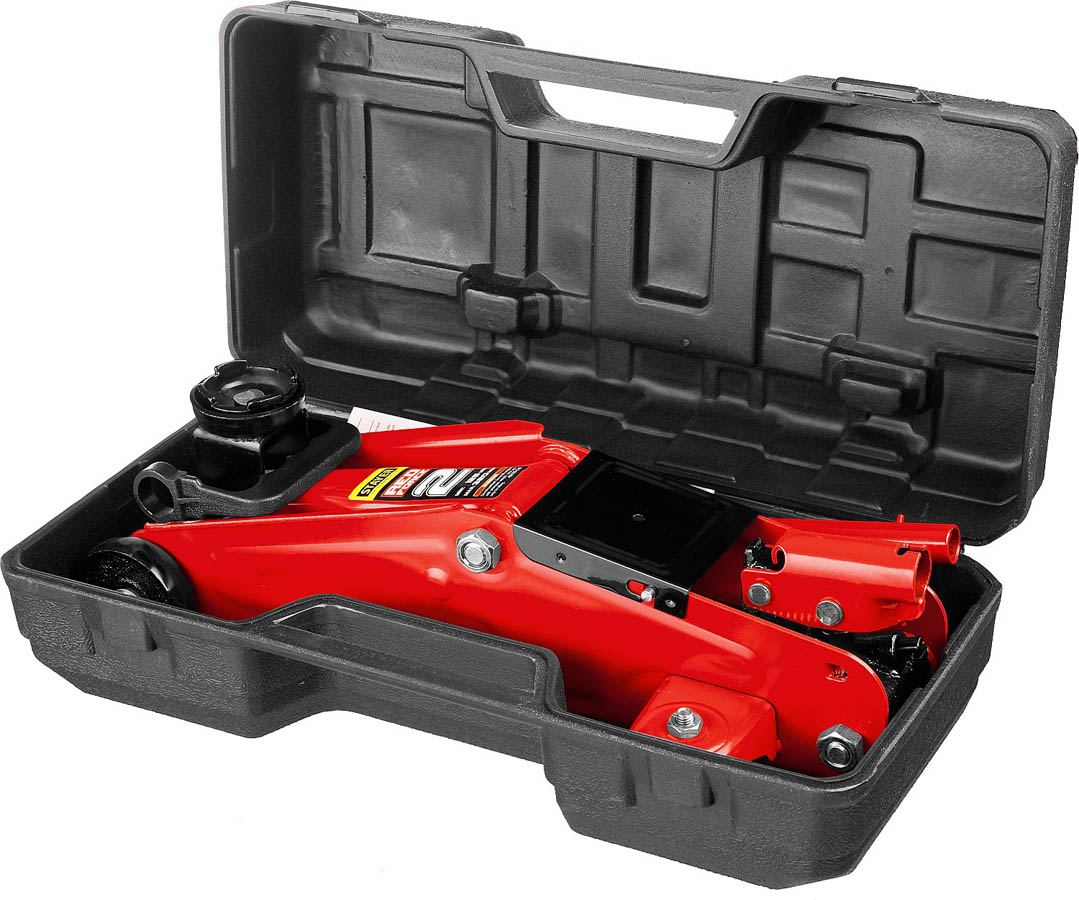 STAYER 2т, 125-320 мм, домкрат подкатной гидравлический в кейсе RED FORCE 43152-2-K купить по цене 3&nbsp;330 ₽ в интернет магазине ТЕХСАД