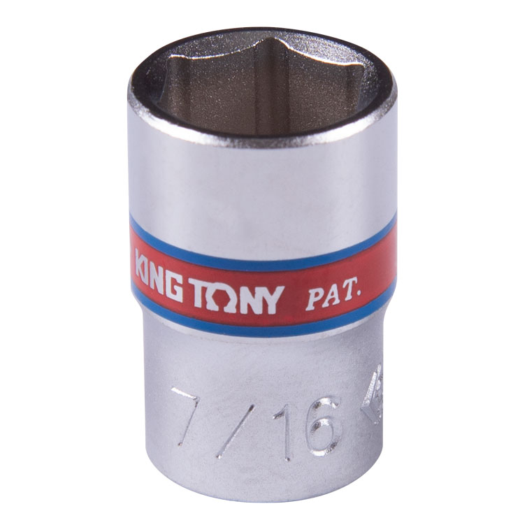 Головка торцевая стандартная шестигранная 1/4'', 7/16'', дюймовая KING TONY 233514S купить по цене 110 ₽ в интернет магазине ТЕХСАД