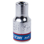 Головка торцевая TORX Е-стандарт 1/4'', E6, L = 24 мм KING TONY 237506M купить по цене 130 ₽ в интернет магазине ТЕХСАД