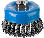 ЗУБР Ø 100 мм, проволока 0.8 мм, щетка чашечная для УШМ 35277-100_z02 купить по цене 1 350 ₽ в интернет магазине ТЕХСАД