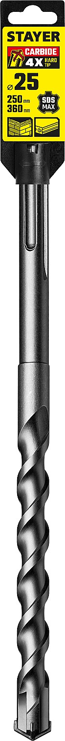 STAYER  25 х 250 мм, SDS-max, бур по бетону 29370-250-25 Professional STAYER  25 х 250 мм, SDS-max, бур по бетону 29370-250-25 Professional купить по цене 1 240 ₽ в интернет магазине ТЕХСАД