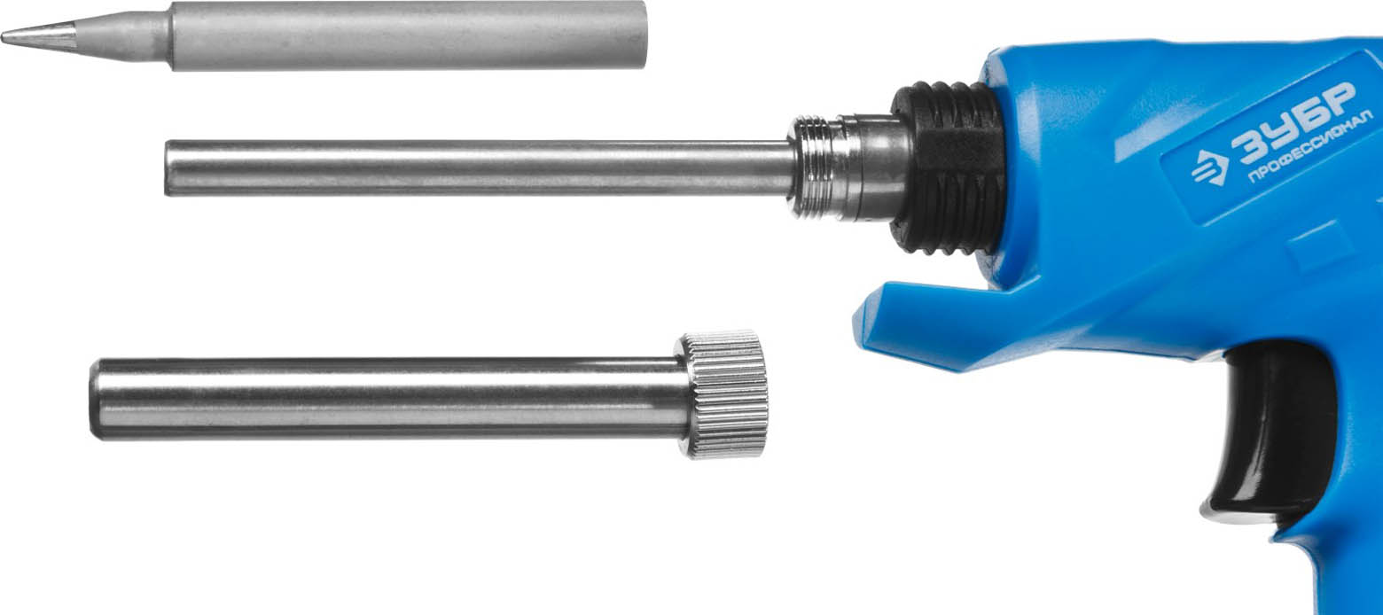 ЗУБР 30/130 Вт, 220 В, конус, электропаяльник пистолетного типа 55408_z01 Профессионал купить по цене 1 250 ₽ в интернет магазине ТЕХСАД