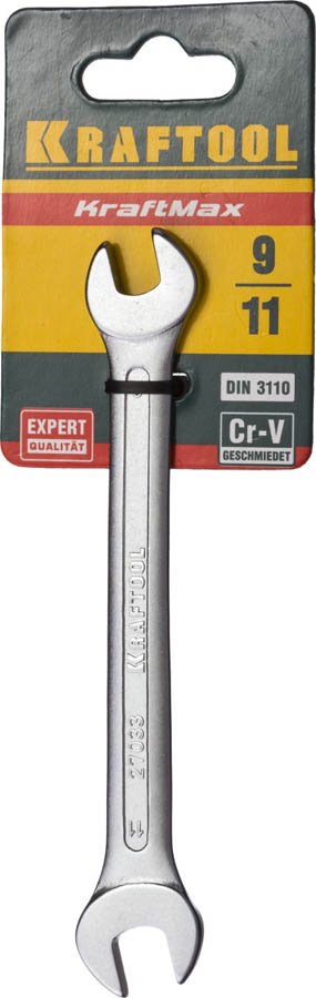 KRAFTOOL 9х11 мм, Cr-V сталь, хромированный, гаечный ключ рожковый 27033-09-11 KRAFTOOL 9х11 мм, Cr-V сталь, хромированный, гаечный ключ рожковый 27033-09-11 купить по цене 105 ₽ в интернет магазине ТЕХСАД