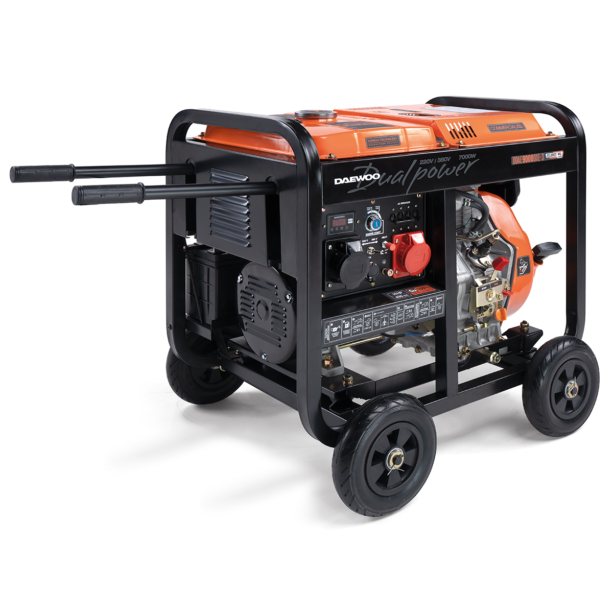 Дизельный генератор DAEWOO DDAE 9000DXE-3 (двухрежимный 380/220В) Дизельный генератор DAEWOO DDAE 9000DXE-3 (двухрежимный 380/220В) купить по цене 139 990 ₽ в интернет магазине ТЕХСАД