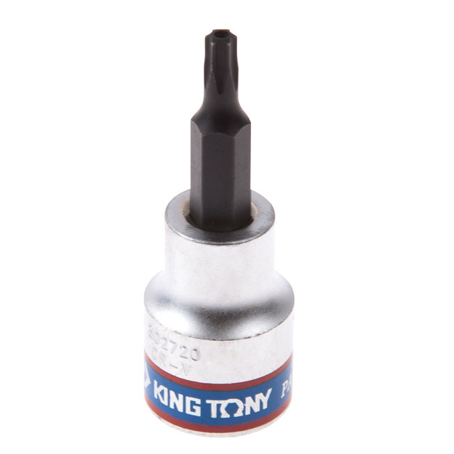 Насадка (бита) торцевая 3/8'', Torx, T20, L = 50 мм, с отверстием KING TONY 302720 Насадка (бита) торцевая 3/8'', Torx, T20, L = 50 мм, с отверстием KING TONY 302720 купить по цене 200 ₽ в интернет магазине ТЕХСАД