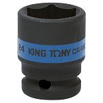 Головка торцевая ударная шестигранная 1/2'', 24 мм KING TONY 453524M купить по цене 500 ₽ в интернет магазине ТЕХСАД