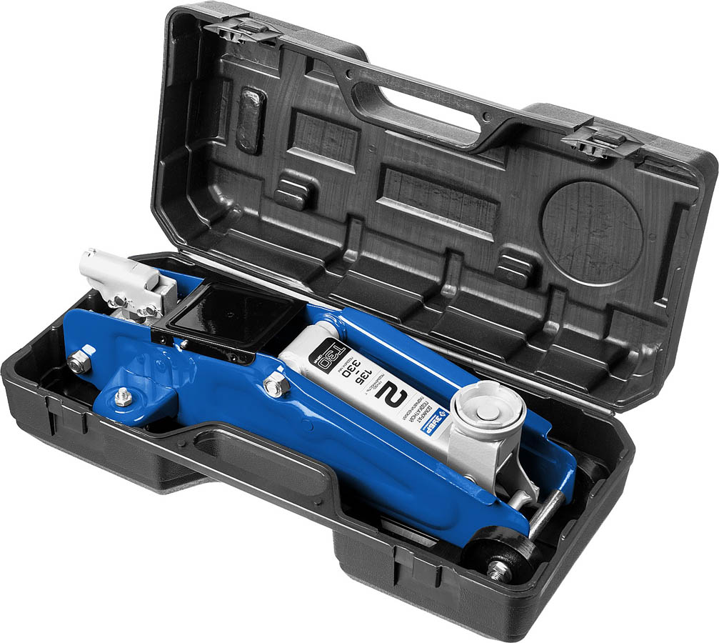 ЗУБР 2т, 135-330 мм, домкрат гидравлический подкаткой в кейсе T30 43053-2-K Профессионал купить по цене 4&nbsp;920 ₽ в интернет магазине ТЕХСАД