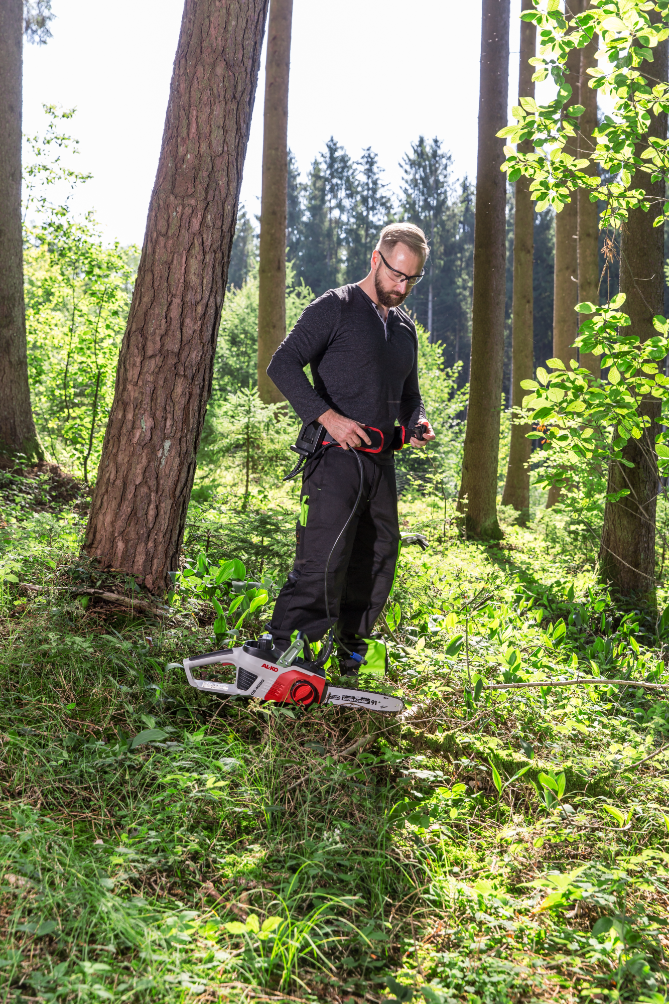 Цепная пила аккумуляторная AL-KO Energy Flex CS 4030 с аккумулятором и ЗУ купить по цене 13&nbsp;492 ₽ в интернет магазине ТЕХСАД