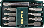 KRAFTOOL 10 шт., кейс пластиковый, набор битов COMPACT-10 26130-H10 купить по цене 490 ₽ в интернет магазине ТЕХСАД