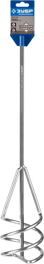 ЗУБР 100х500 мм, шестигранный хвостовик, миксер для песчано-гравийных смесей 06033-10-50_z02 Профессионал купить по цене 690 ₽ в интернет магазине ТЕХСАД