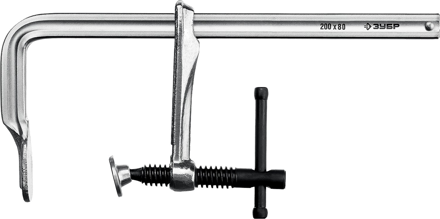 ЗУБР F 200х80 мм, струбцина 32157-080-200 купить по цене 1 180 ₽ в интернет магазине ТЕХСАД