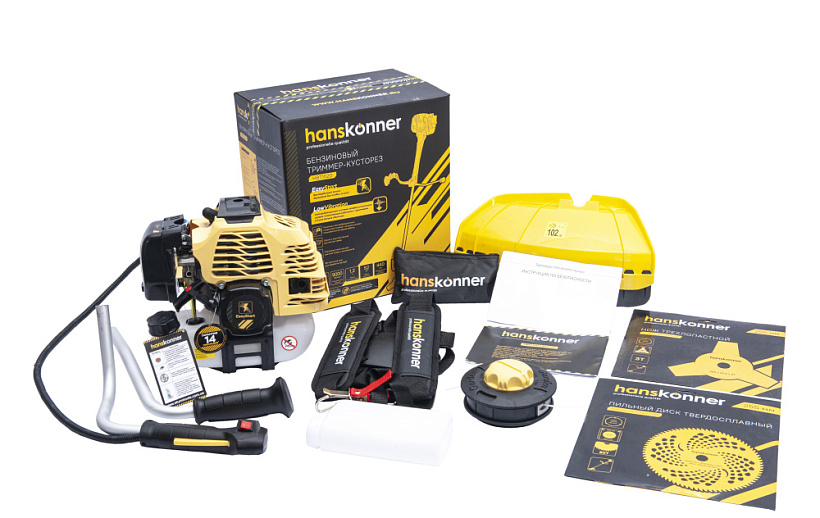 Триммер бензиновый Hanskonner HBT152D купить по цене 14&nbsp;950 ₽ в интернет магазине ТЕХСАД