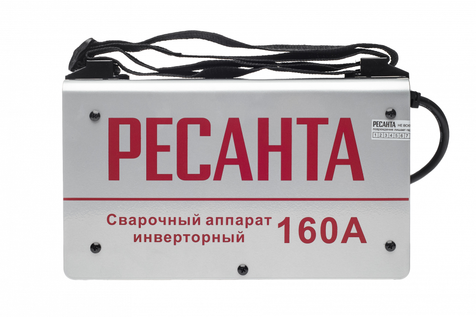 Сварочный аппарат инверторный Ресанта САИ 160 Сварочный аппарат инверторный Ресанта САИ 160 купить по цене 6 890 ₽ в интернет магазине ТЕХСАД
