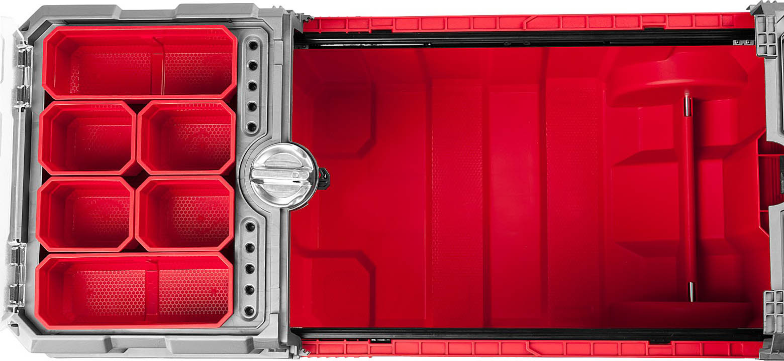 ЗУБР 616 х 378 х 415 мм (24''), пластиковый, ящик-тележка для инструментов МЕГА-БОКС 38133-24 Профессионал купить по цене 14&nbsp;270 ₽ в интернет магазине ТЕХСАД