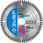ЗУБР Ø 185 х Ø 30 мм, 60T, диск пильный по алюминию, ламинату 36907-185-30-60 купить по цене 1 650 ₽ в интернет магазине ТЕХСАД