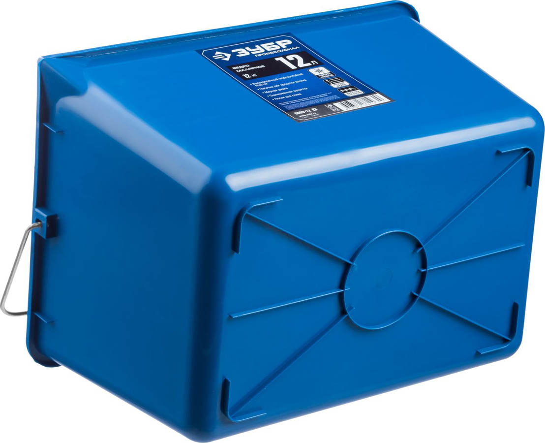 ЗУБР 12 л, 20х25х35 см, пластмассовое, ведро малярное 0609-12_z02 купить по цене 530 ₽ в интернет магазине ТЕХСАД