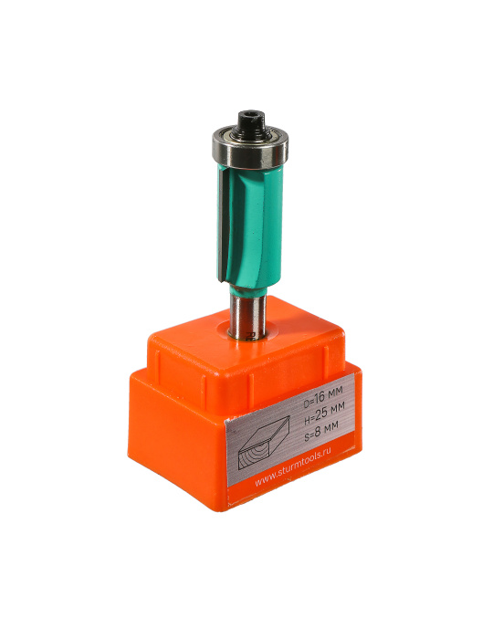 RB06-082516 Фреза кромочная с нижним подшипником DxHxL 16x25x71,5 мм,хв.8 Sturm! купить по цене 290 ₽ в интернет магазине ТЕХСАД