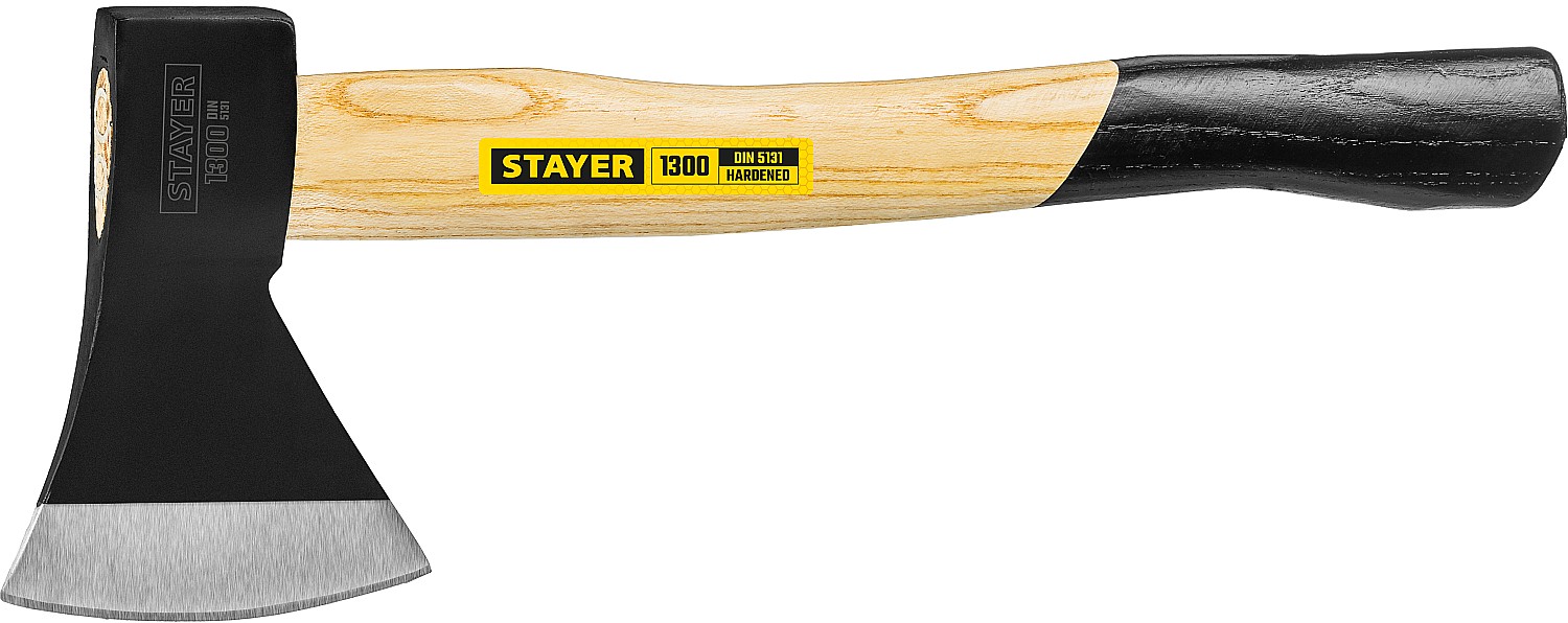 STAYER 1300 г., топор кованый с деревянной рукояткой 430 мм 20610-13_z01 купить по цене 1 170 ₽ в интернет магазине ТЕХСАД