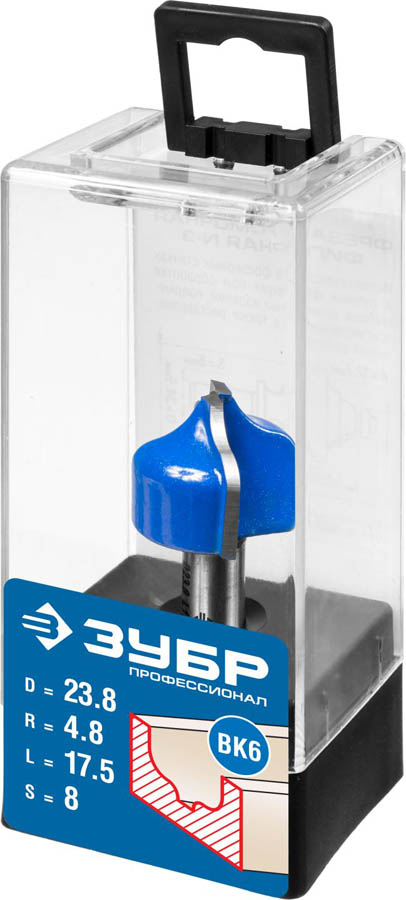 ЗУБР 23.8 x 17.5 мм, радиус 4.8 мм, фреза пазовая фасонная №2 28741-23.8 Профессионал ЗУБР 23.8 x 17.5 мм, радиус 4.8 мм, фреза пазовая фасонная №2 28741-23.8 Профессионал купить по цене 710 ₽ в интернет магазине ТЕХСАД