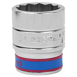 Головка торцевая стандартная двенадцатигранная 3/4'', 34 мм KING TONY 633034M купить по цене 950 ₽ в интернет магазине ТЕХСАД