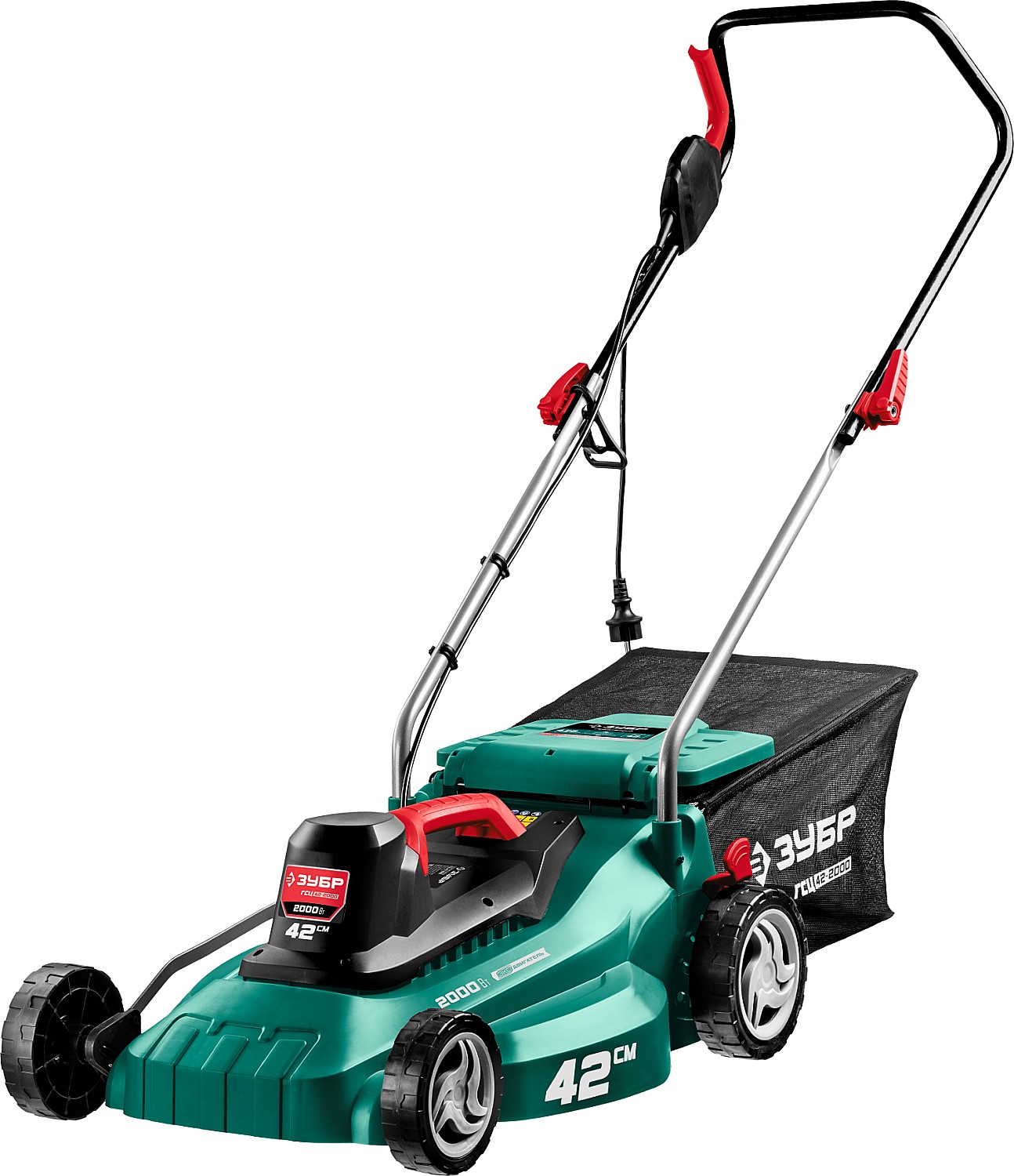ЗУБР 2000 Вт, 420 мм, газонокосилка сетевая ГСЦ-42-2000 Мастер купить по цене 14&nbsp;420 ₽ в интернет магазине ТЕХСАД