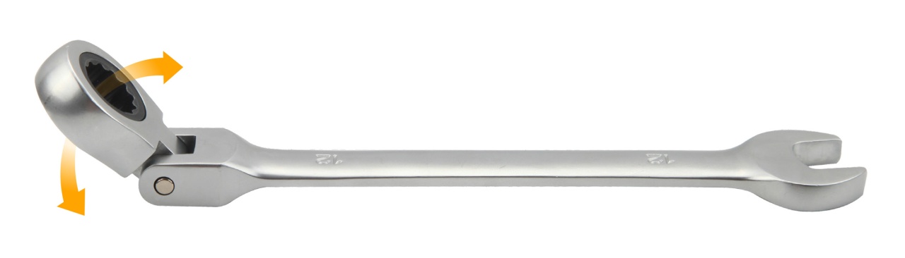 Набор комбинированных трещоточных ключей с шарниром, 8-19 мм, 7 предметов TOLSEN TT15259 купить по цене 5 120 ₽ в интернет магазине ТЕХСАД