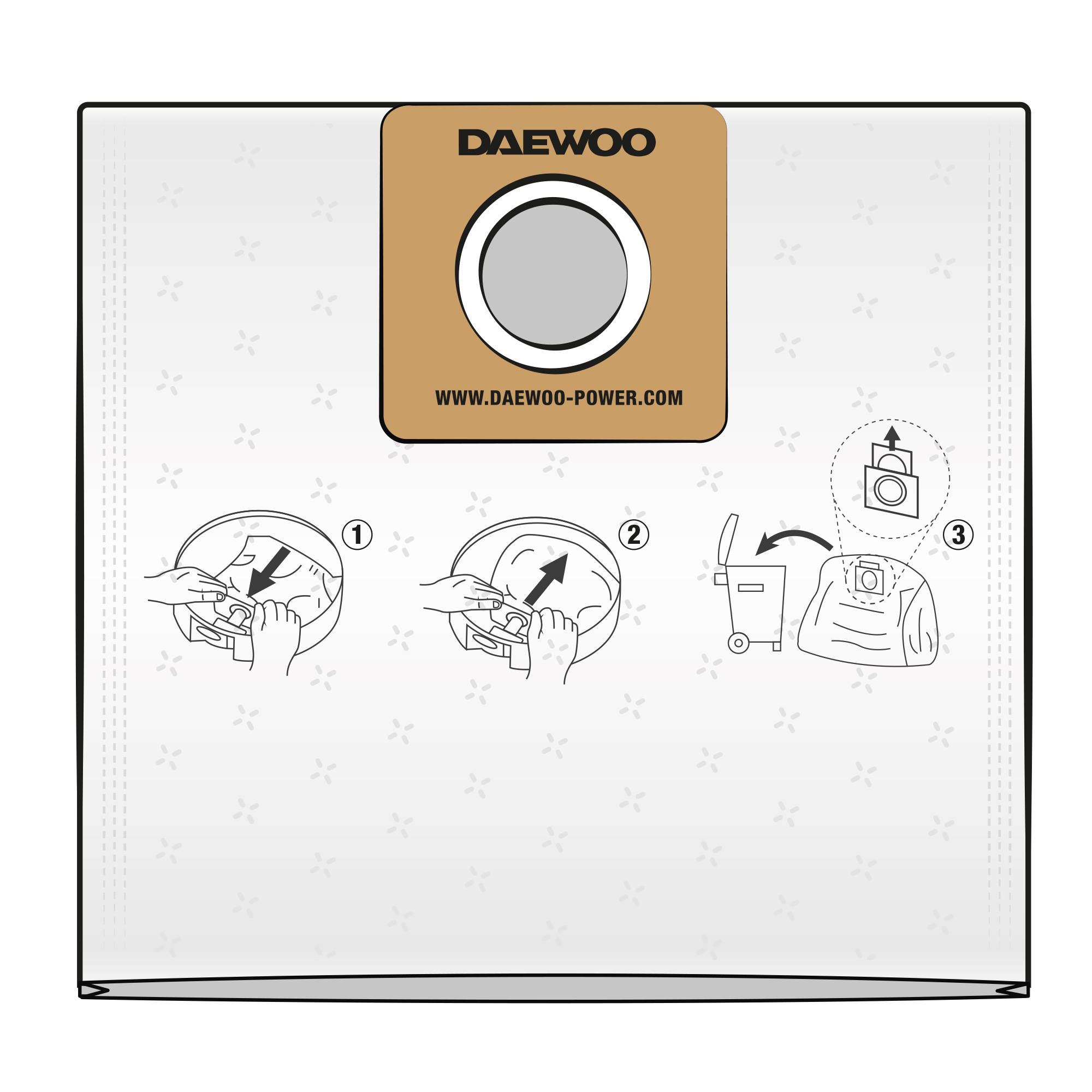 Фильтр-мешок синтетический DAEWOO DAVC 25TB купить по цене 1 490 ₽ в интернет магазине ТЕХСАД