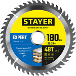 STAYER  180 x 30/20 мм, 48Т, диск пильный по дереву 3682-180-30-48_z01 Expert купить по цене 590 ₽ в интернет магазине ТЕХСАД