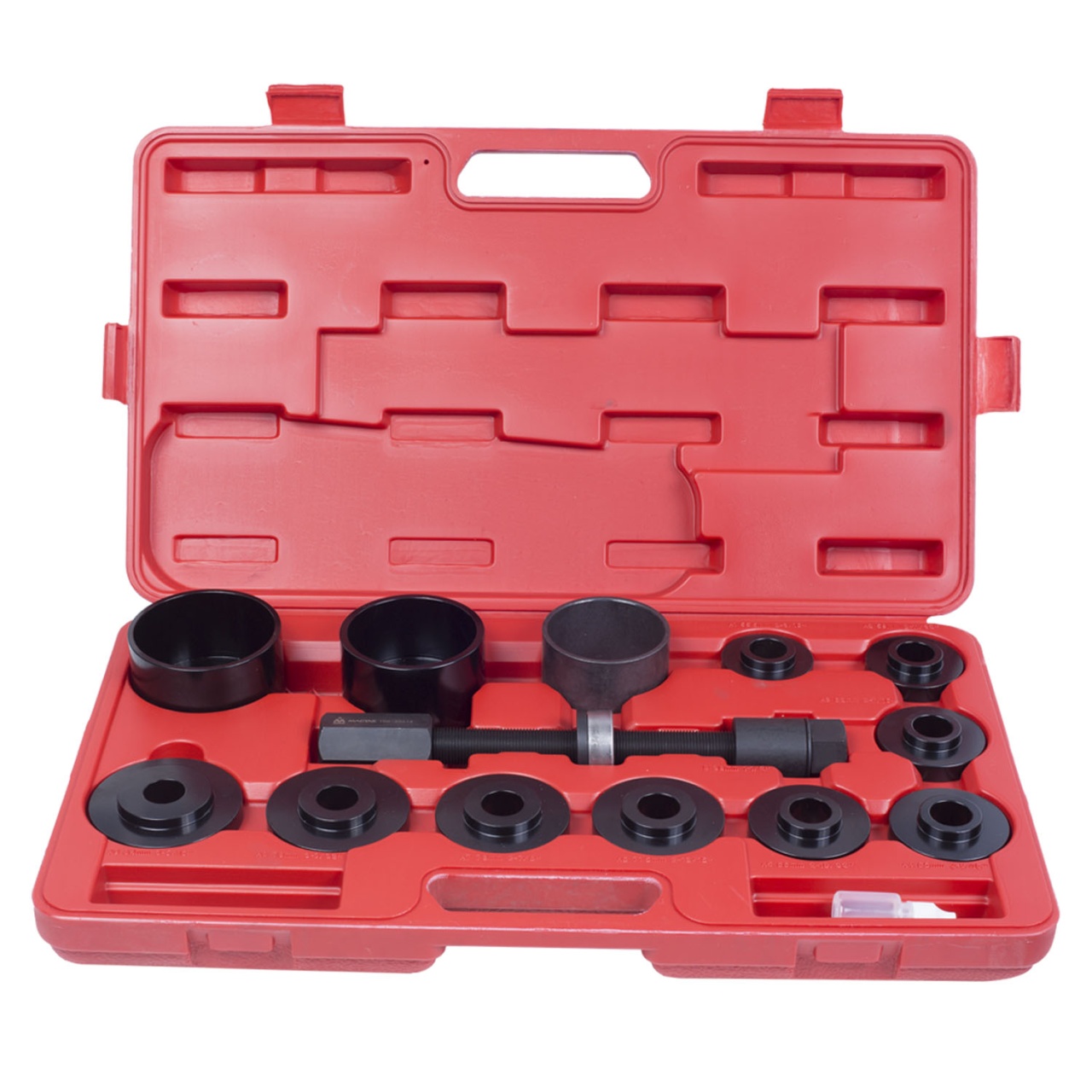 Набор оправок для монтажа и демонтажа ступичных подшипников, кейс, 14 предметов МАСТАК 100-30014C купить по цене 17 500 ₽ в интернет магазине ТЕХСАД