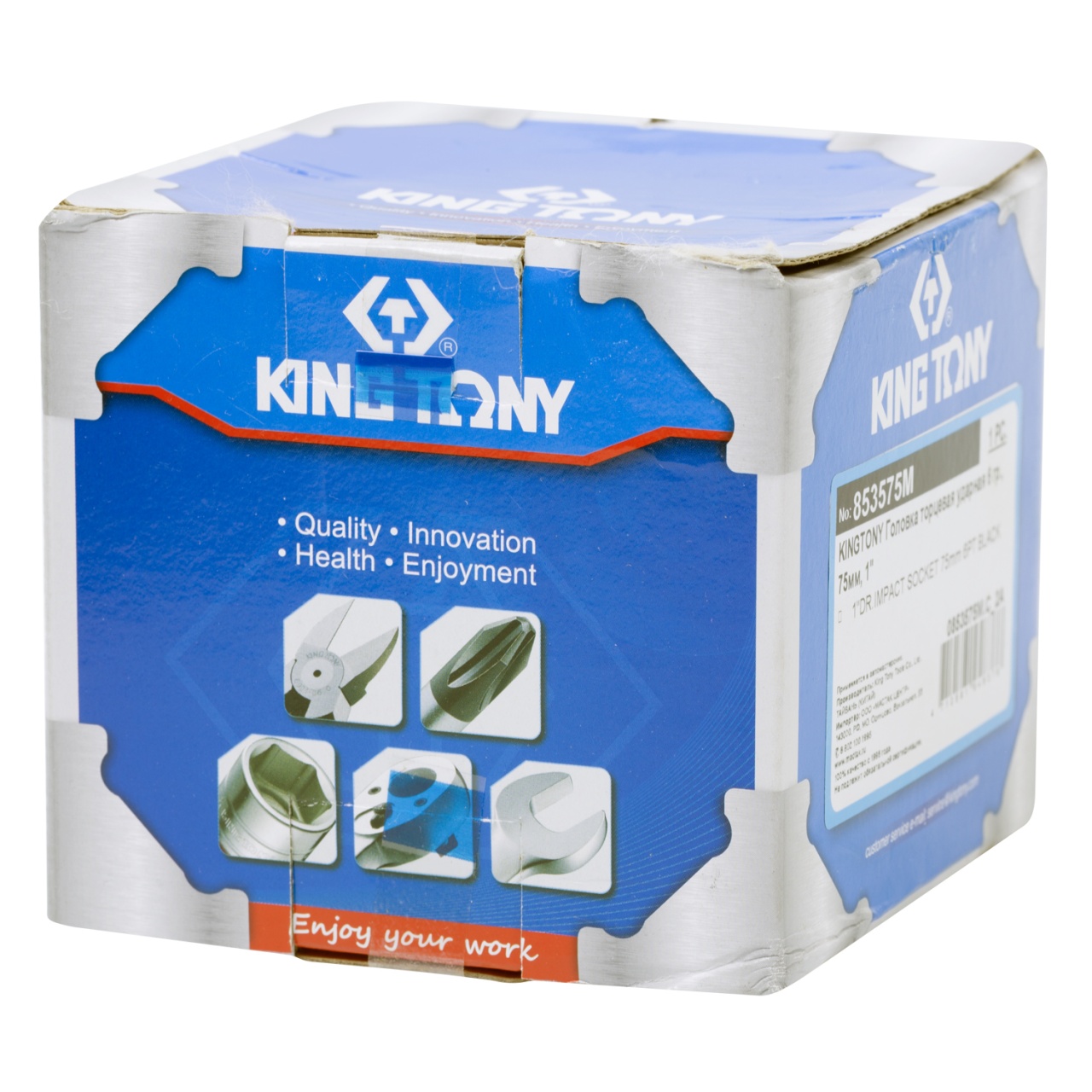 Головка торцевая ударная шестигранная 1'', 75 мм KING TONY 853575M купить по цене 8 510 ₽ в интернет магазине ТЕХСАД