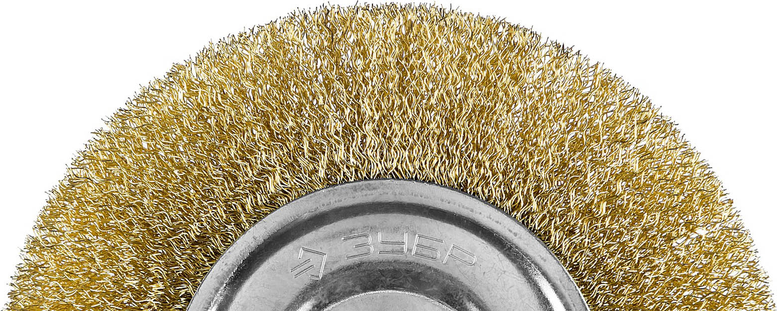 ЗУБР Ø 150 мм, проволока 0.3 мм, щетка дисковая для УШМ 35187-150_z01 Профессионал купить по цене 570 ₽ в интернет магазине ТЕХСАД