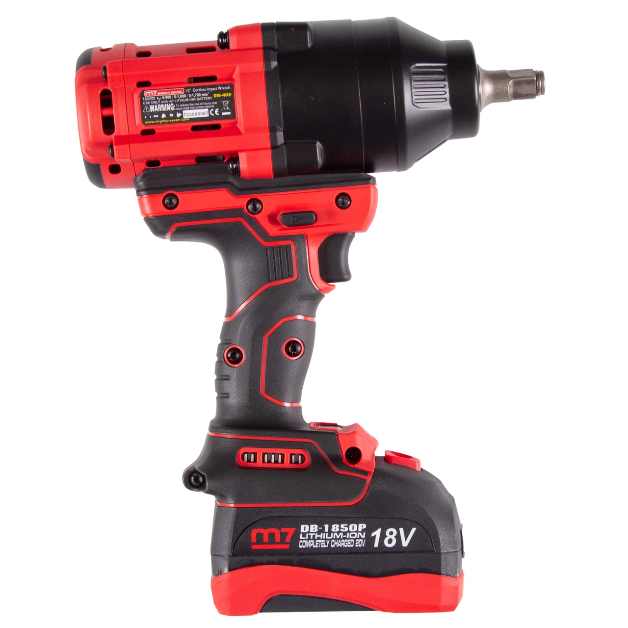 Гайковерт аккумуляторный ударный 1/2'', 1700 Нм, 18 В, кейс MIGHTY SEVEN DW-402A купить по цене 65 700 ₽ в интернет магазине ТЕХСАД