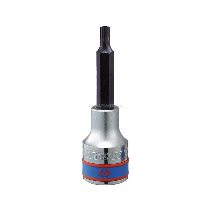 Насадка (бита) торцевая 1/2'', Torx, T55, L = 80 мм, с отверстием KING TONY 403755 купить по цене 560 ₽ в интернет магазине ТЕХСАД