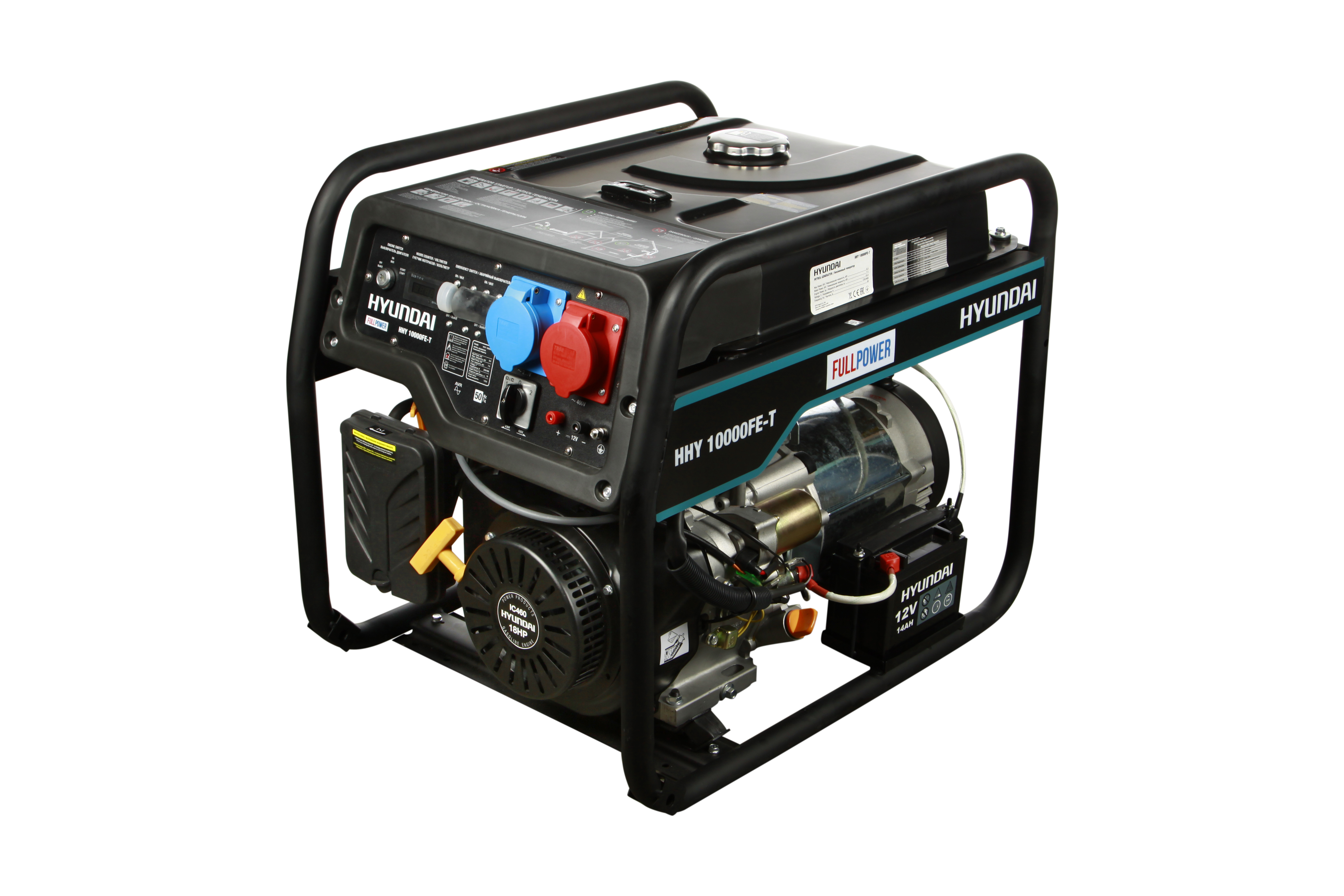Бензиновый генератор HYUNDAI HHY 10000FE-T купить по цене 109 290 ₽ в интернет магазине ТЕХСАД