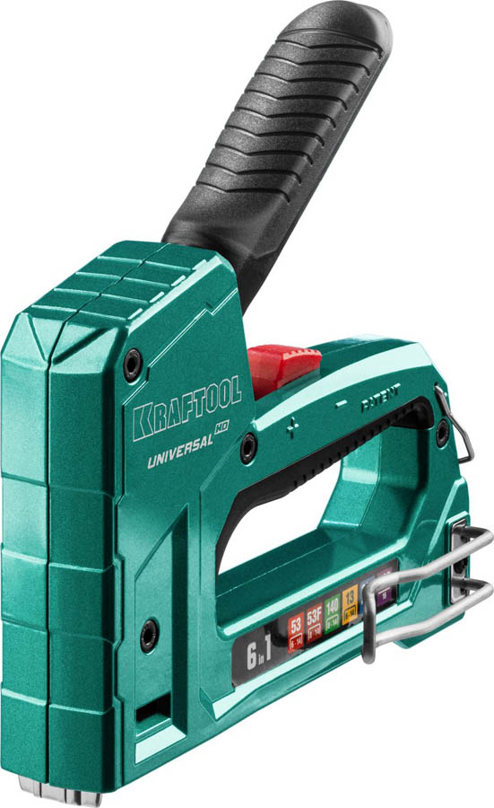 KRAFTOOL 6-в-1, тип 53, 53F, 140, 13, 300, 500, степлер для скоб Universal HD 3188 купить по цене 3 290 ₽ в интернет магазине ТЕХСАД