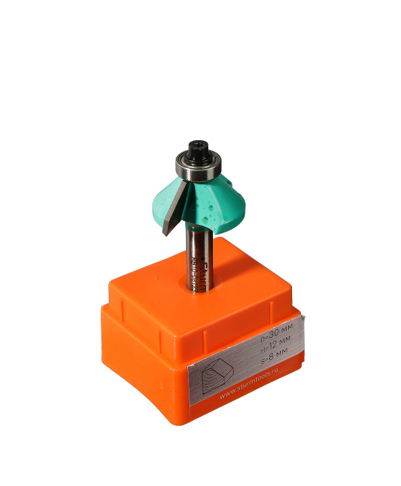 RB10-081230 Фреза кромочная конусная с подшипником DxHxL 30x12x57 мм, хв.8 Sturm! купить по цене 340 ₽ в интернет магазине ТЕХСАД