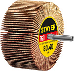 STAYER P60, 80х40 мм, круг шлифовальный лепестковый на шпильке 36609-060 купить по цене 370 ₽ в интернет магазине ТЕХСАД