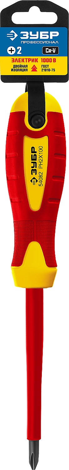 ЗУБР PH2х100 мм, отвертка 25262-2-100_z01 купить по цене 266 ₽ в интернет магазине ТЕХСАД