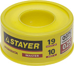 STAYER толщина 0,075 мм, плотность 0,25 г/см3, ширина 19 мм, фум лента 12360-19-025 купить по цене 55 ₽ в интернет магазине ТЕХСАД