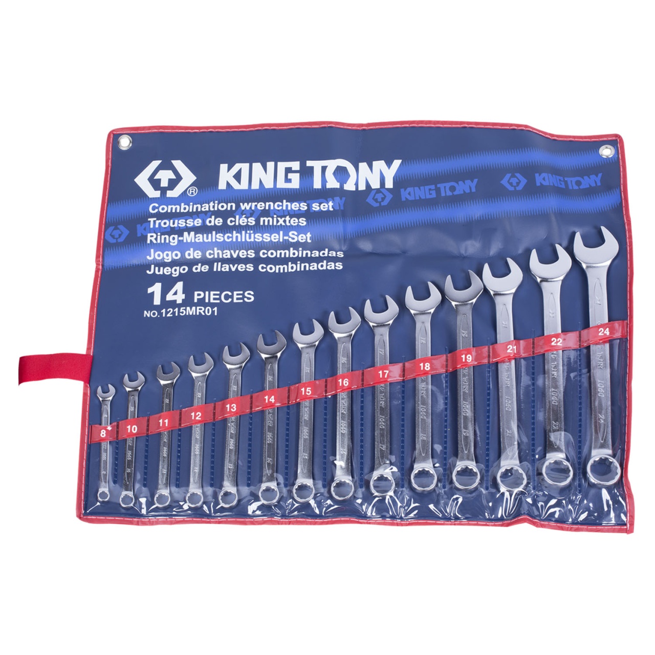 Набор комбинированных ключей, 8-24 мм, 14 предметов KING TONY 1215MR01 Набор комбинированных ключей, 8-24 мм, 14 предметов KING TONY 1215MR01 купить по цене 7 420 ₽ в интернет магазине ТЕХСАД