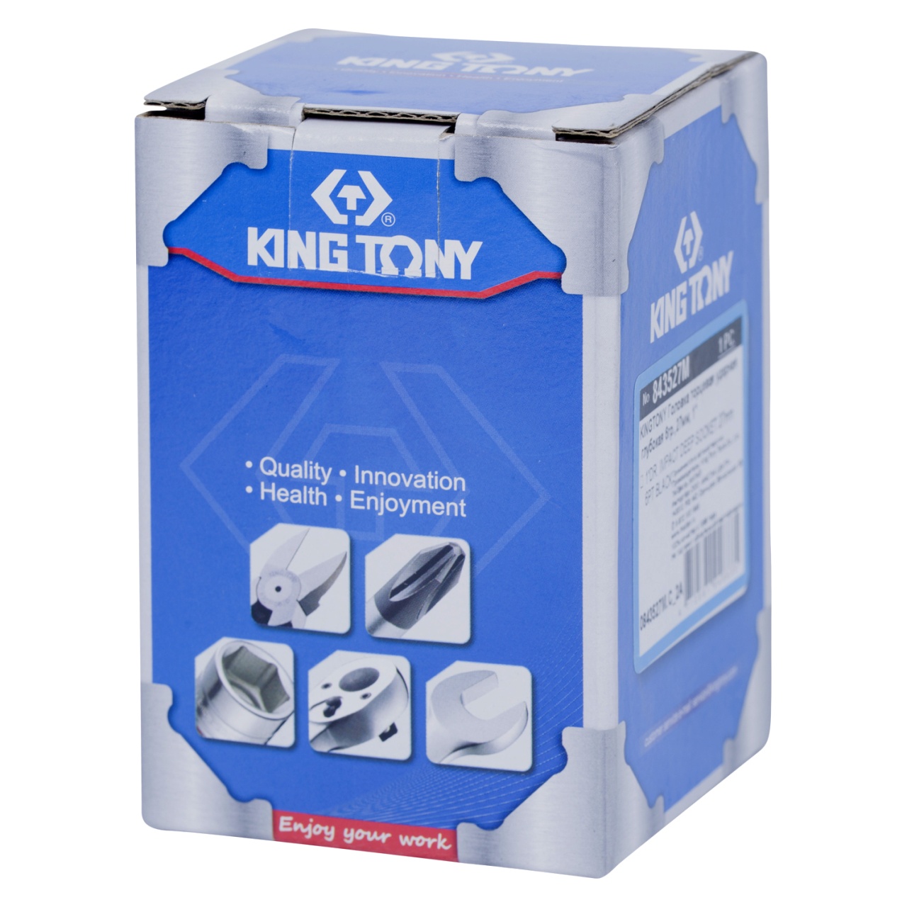 Головка торцевая ударная глубокая шестигранная 1'', 27 мм KING TONY 843527M Головка торцевая ударная глубокая шестигранная 1'', 27 мм KING TONY 843527M купить по цене 2 340 ₽ в интернет магазине ТЕХСАД