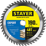 STAYER 190 x 20/16 мм, 48Т, диск пильный по дереву EXPERT 3682-190-20-48_z01 купить по цене 720 ₽ в интернет магазине ТЕХСАД