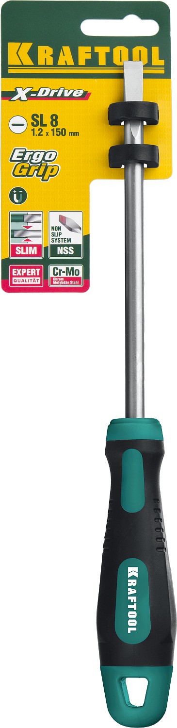 KRAFTOOL SL8х150 мм, отвертка слесарная 250071-8.0-150 купить по цене 560 ₽ в интернет магазине ТЕХСАД