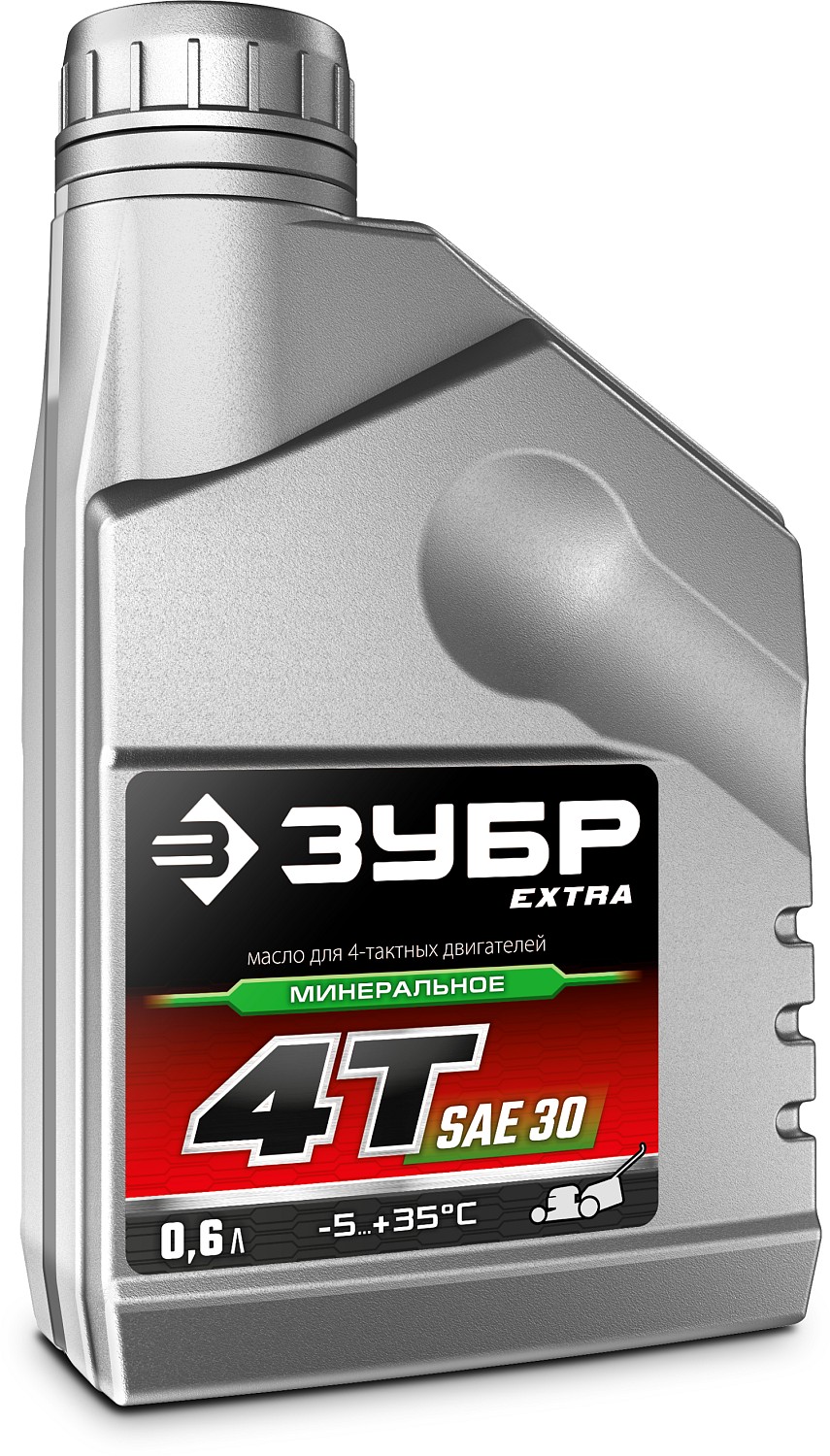 ЗУБР 0.6 л, минеральное масло для 4-тактных двигателей EXTRA 4Т-30 70613-06 купить по цене 340 ₽ в интернет магазине ТЕХСАД